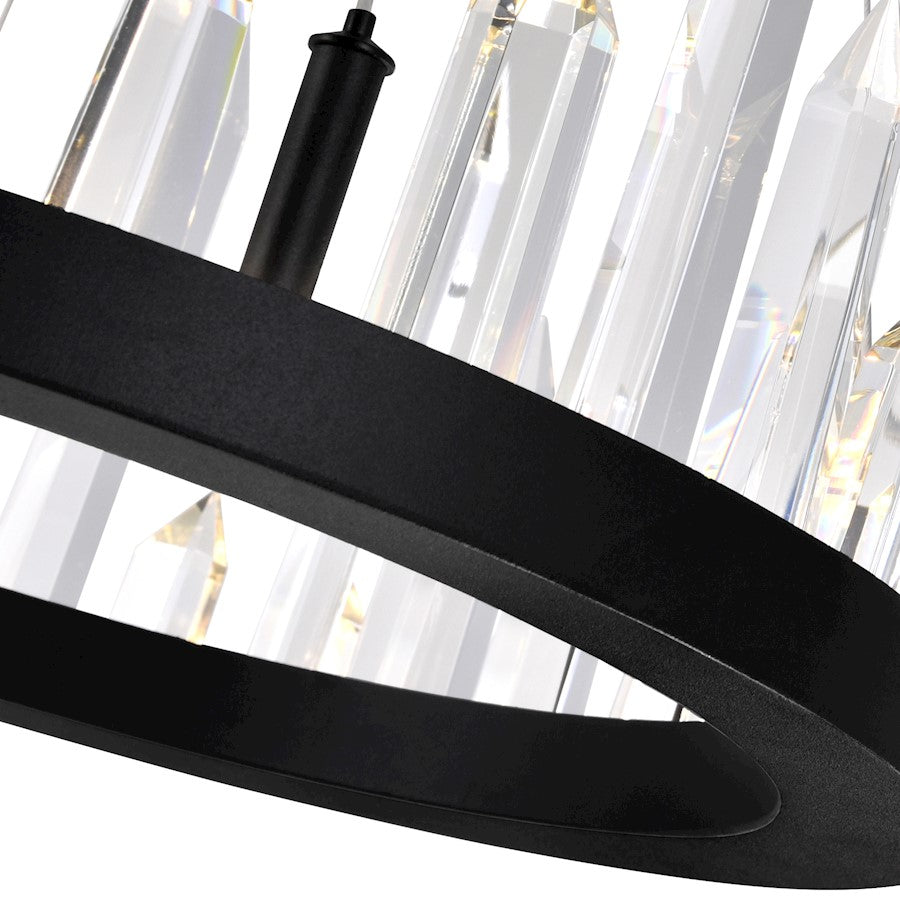 Juliette 32" Up Chandelier, Black