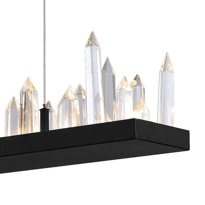 Juliette 34" Chandelier, Black