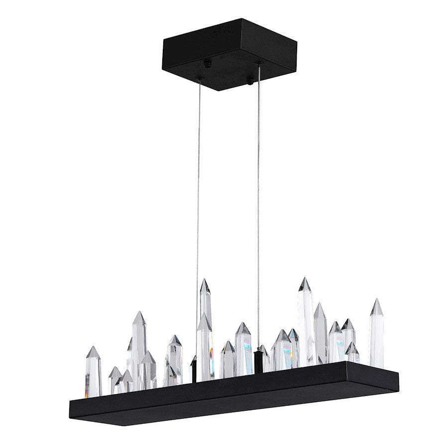 Juliette 34" Chandelier, Black