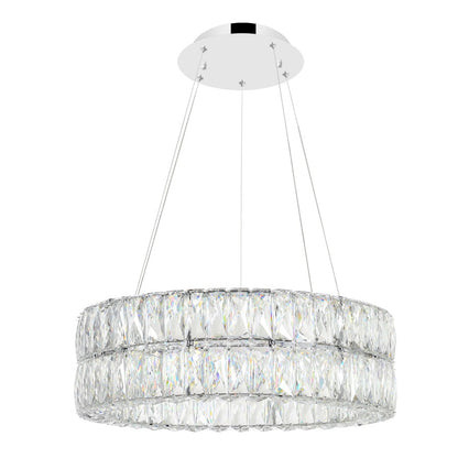 CWI Lighting Madeline Down 20" Chandelier, Chrome - 1044P20-601-R-2C