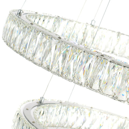 Madeline Down 24" Chandelier, Chrome