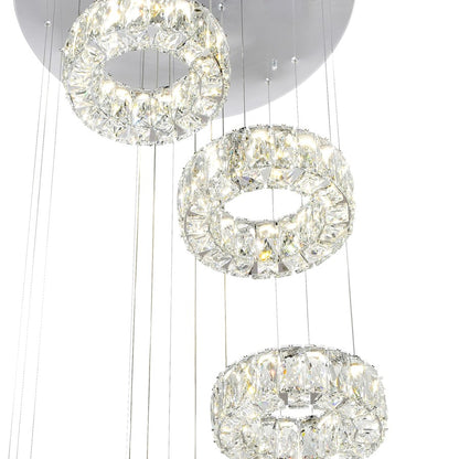 Madeline Down Chandelier, Chrome 6C