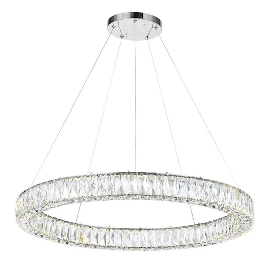 CWI Lighting Madeline Down Chandelier, Chrome 1C - 1044P32-601-R-1C