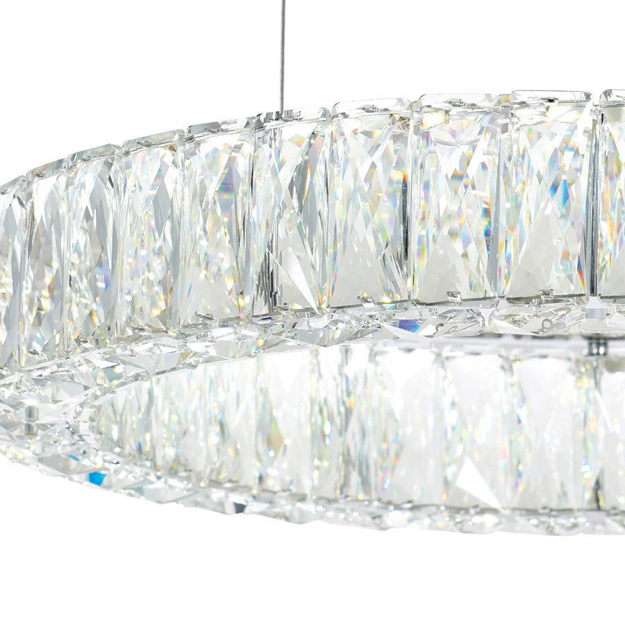 Madeline Down Chandelier, Chrome 1C