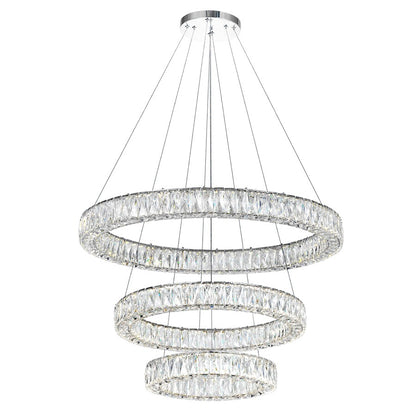 CWI Lighting Madeline Down Chandelier, Chrome 3C - 1044P32-601-R-3C