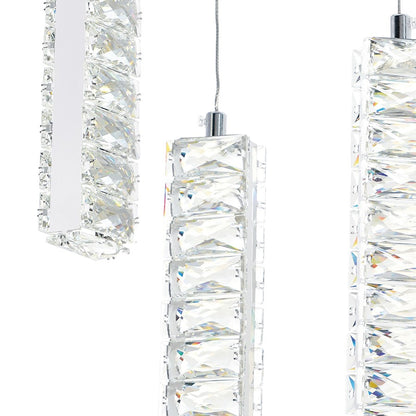 Celina 20-inch Down Chandelier, Chrome