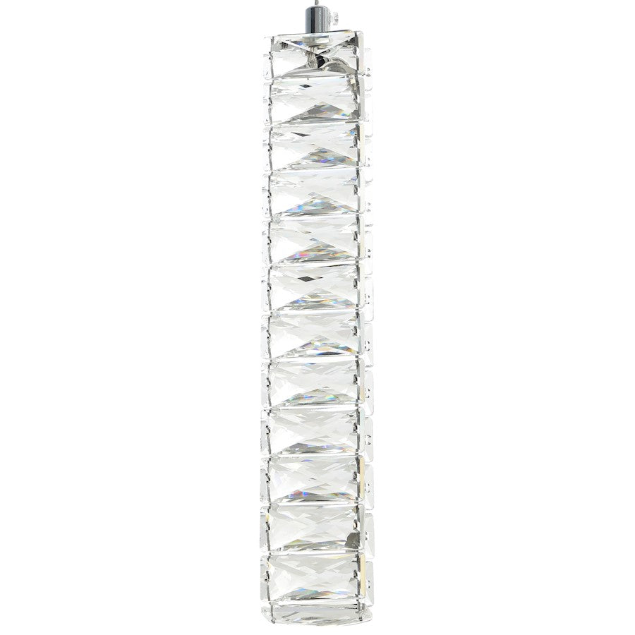 Celina 20-inch Down Chandelier, Chrome