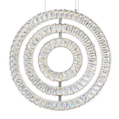 Celina 20" Down Chandelier, Chrome