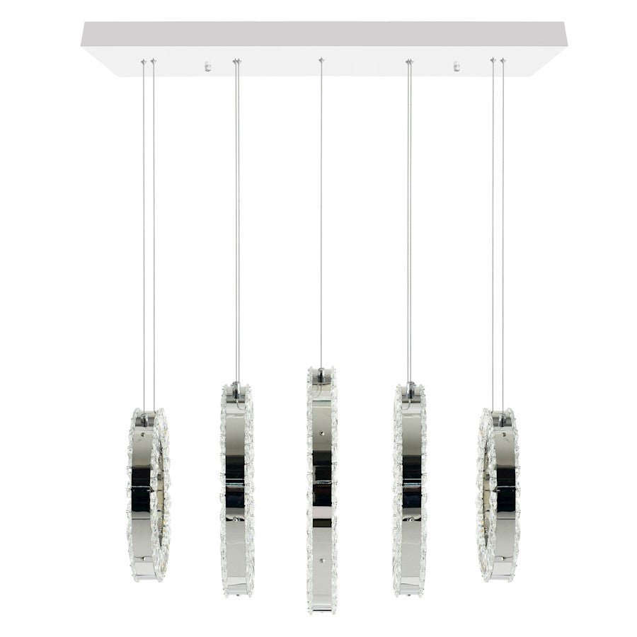 Celina 26" Chandelier, Chrome