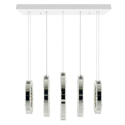 Celina 26" Chandelier, Chrome