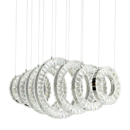 37" Chandelier, Chrome