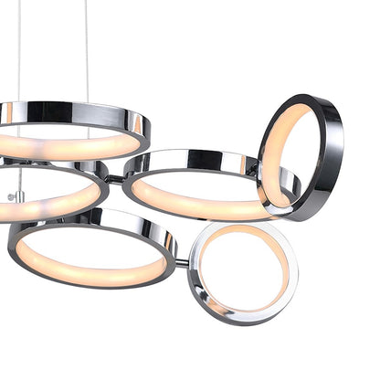 Colette 28" Chandelier, Chrome