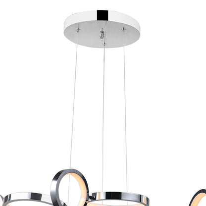 Colette 28" Chandelier, Chrome