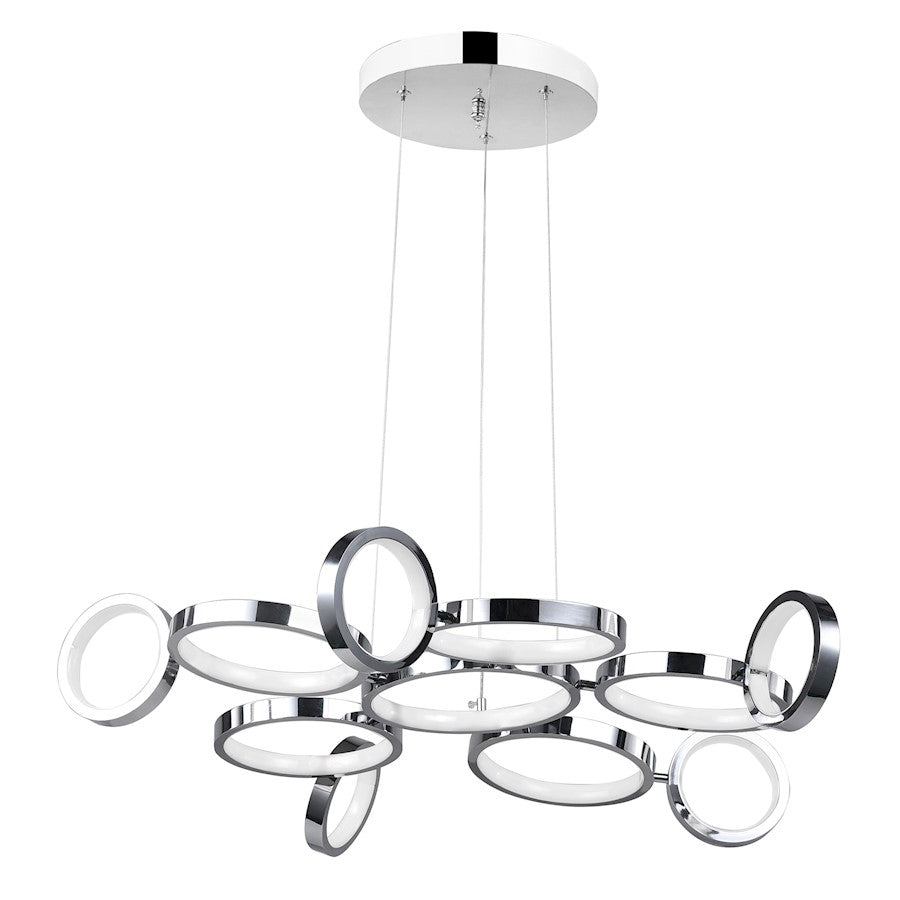 Colette 28" Chandelier, Chrome