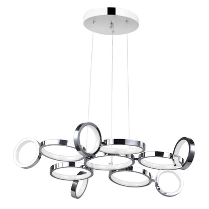 Colette 28" Chandelier, Chrome