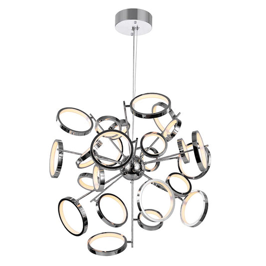 CWI Lighting Colette 31" Chandelier, Chrome - 1054P31-601