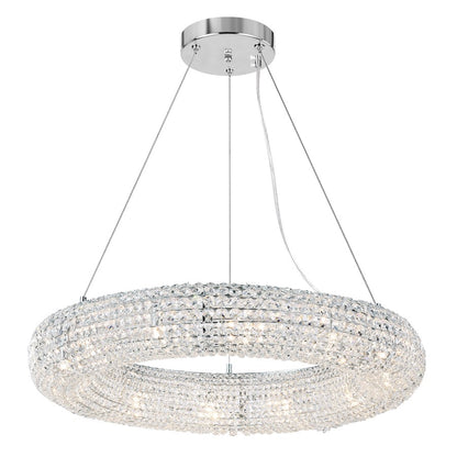 CWI Lighting Veronique 12 Light Down Chandelier, chrome - 1057P32-12-601