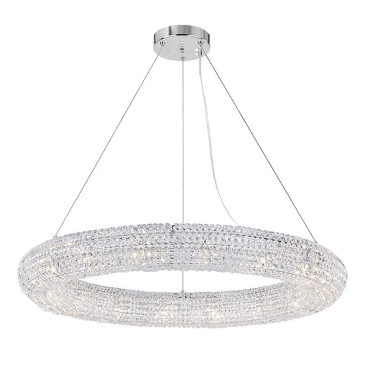 CWI Lighting Veronique 16 Light Down Chandelier, Chrome - 1057P40-16-601