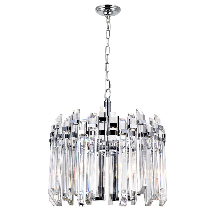 4 Light Chandelier, Chrome