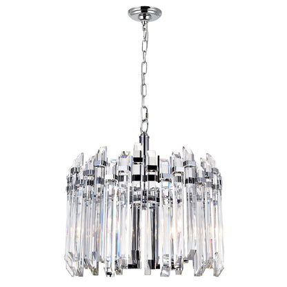 4 Light Chandelier, Chrome