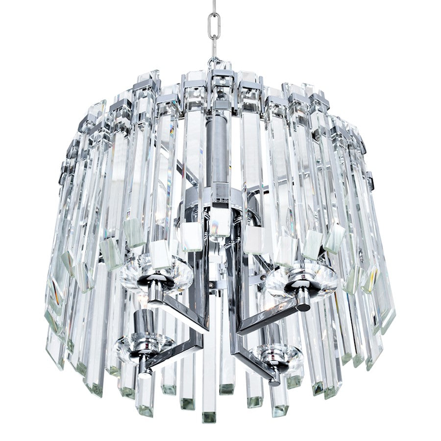 4 Light Chandelier, Chrome