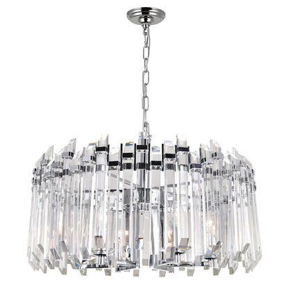 6 Light Chandelier, Chrome