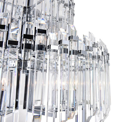 12 Light Chandelier, Chrome