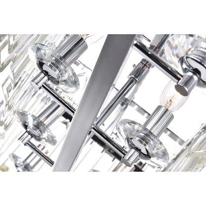 8 Light Chandelier, Chrome