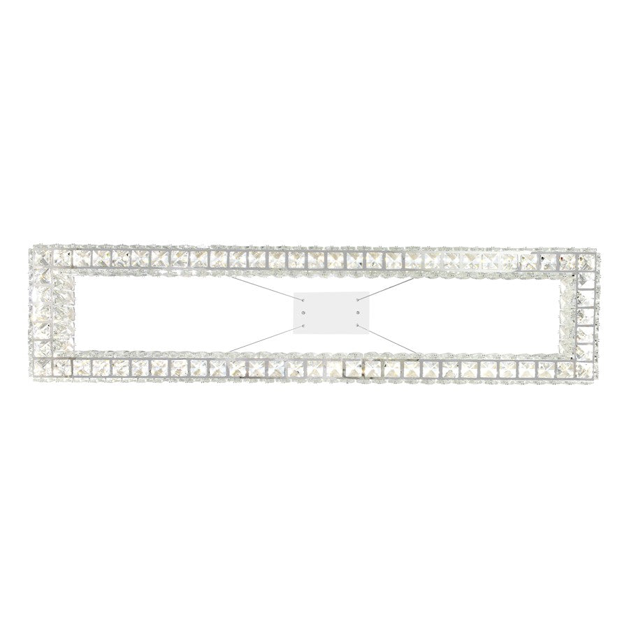 Felicity 44" Chandelier, Chrome