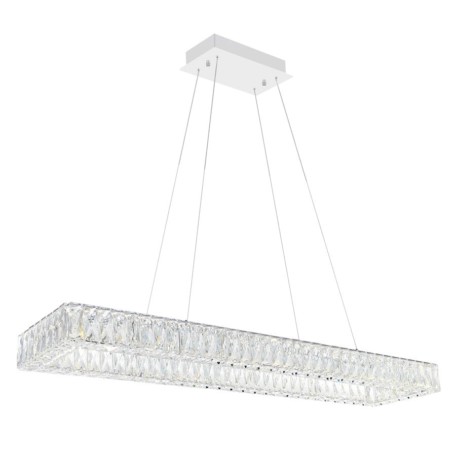 Felicity 44" Chandelier, Chrome