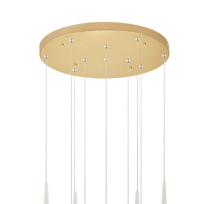 CWI Lighting Andes 16" Multi Pendant, Satin Gold