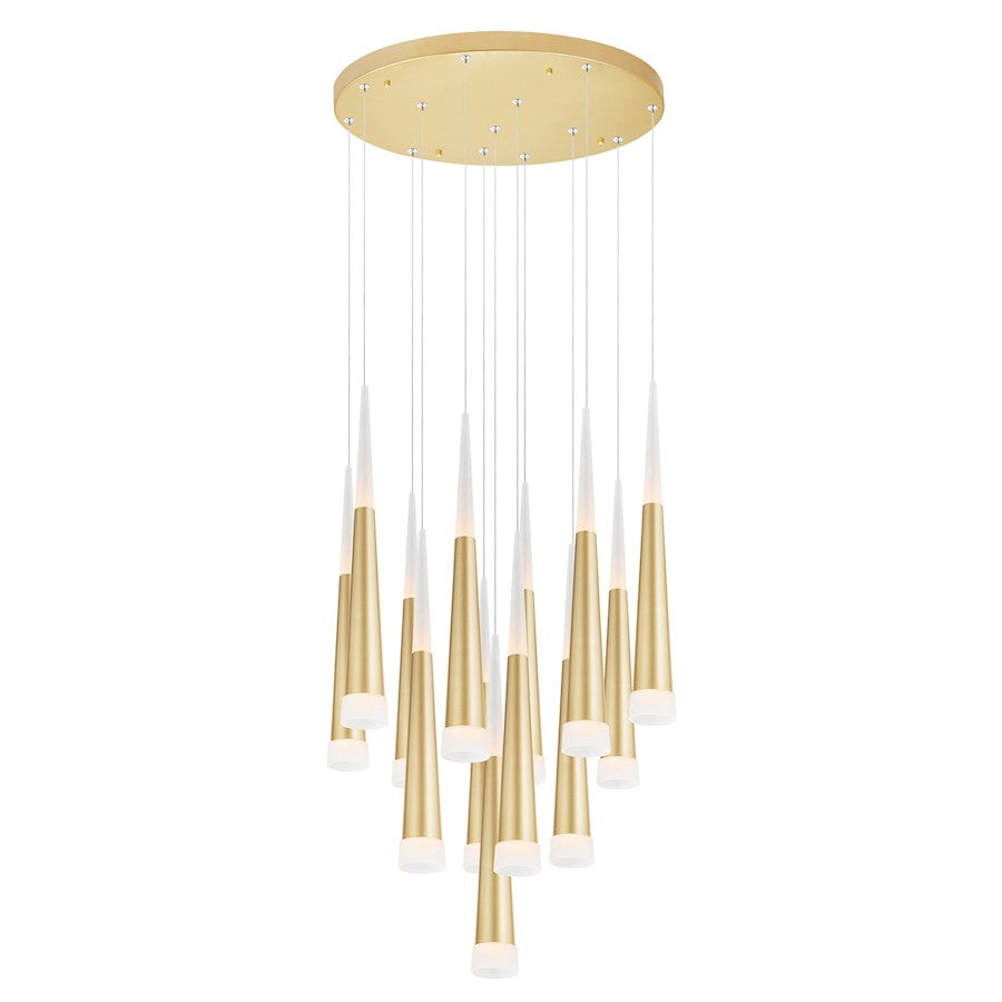 CWI Lighting Andes 20" Multi Pendant, Satin Gold - 1103P20-13-602