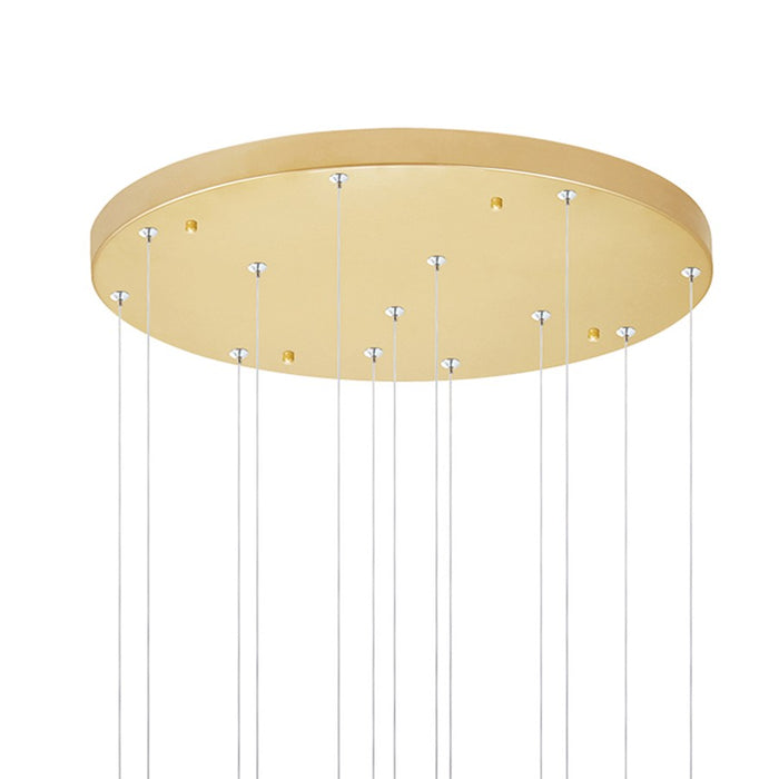 CWI Lighting Andes 20" Multi Pendant, Satin Gold