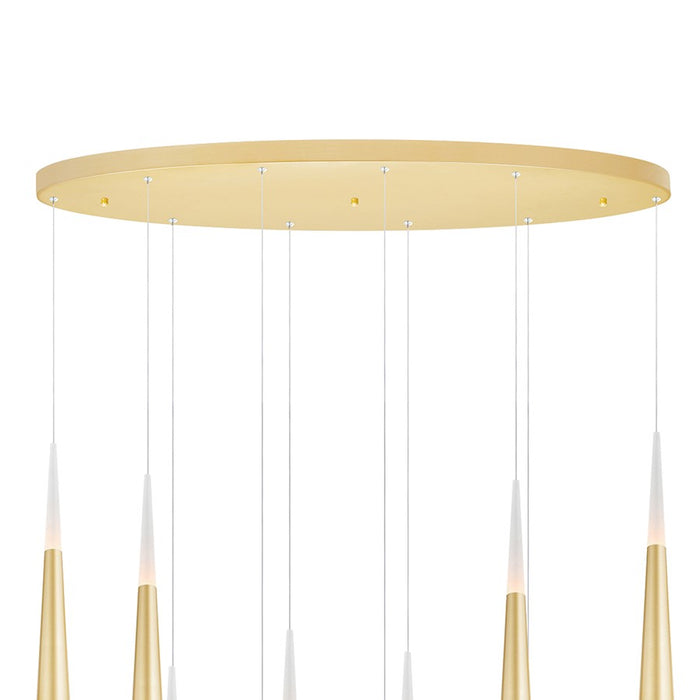 CWI Lighting Andes 40" Multi Pendant, Satin Gold