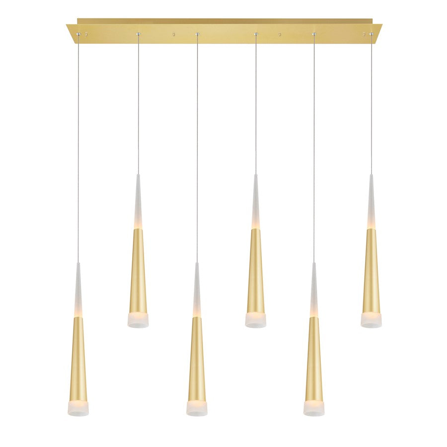 Andes Chandelier, Satin Gold