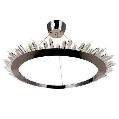 32" Up Chandelier, Polished Nickel