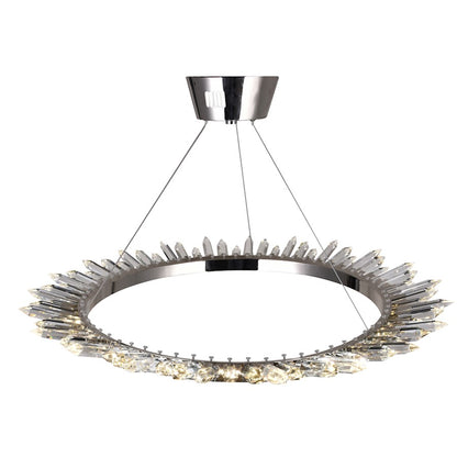 32" Up Chandelier, Polished Nickel