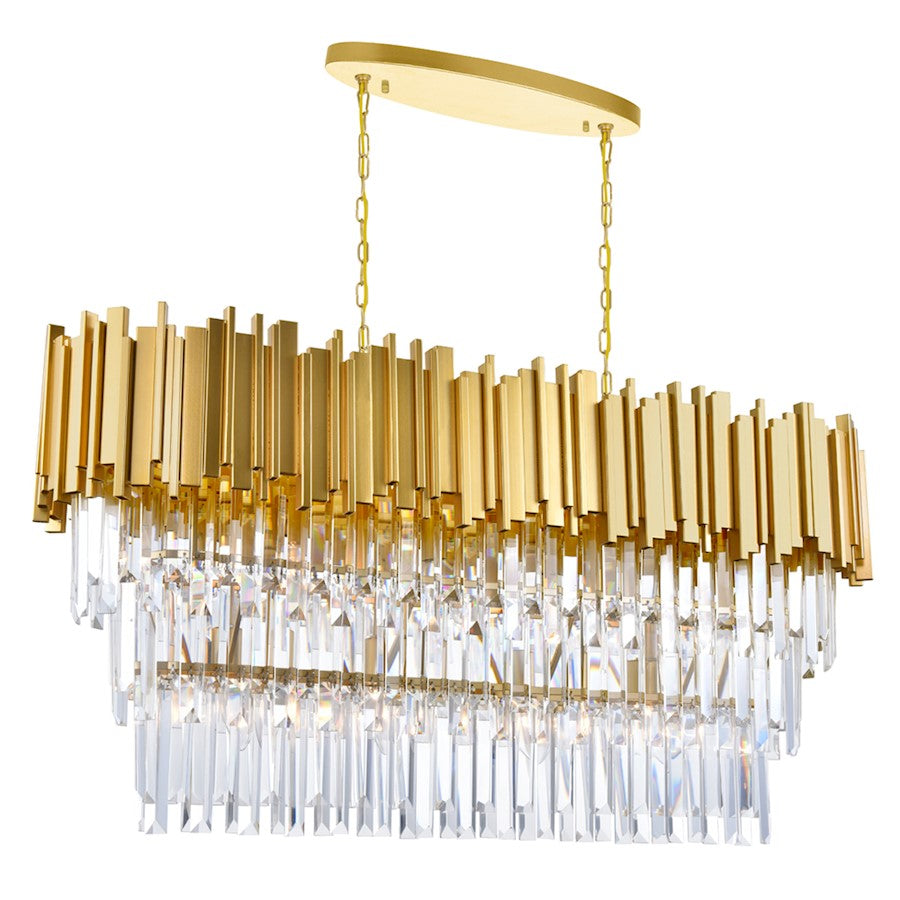 CWI Lighting Deco 9 Light Chandelier, Medallion Gold - 1112P38-9-169