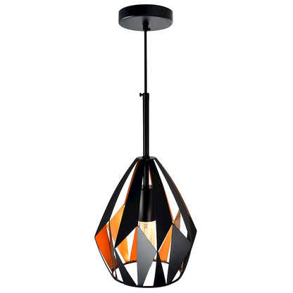 1 Light Down Mini Pendant, Black