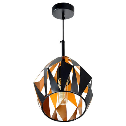 1 Light Down Mini Pendant, Black