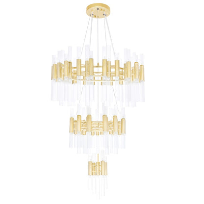 Chandelier, Satin Gold