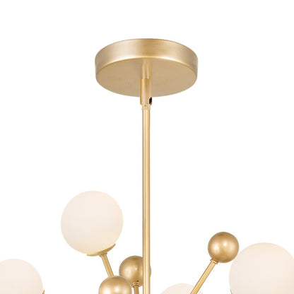 11 Light Chandelier, Sun Gold