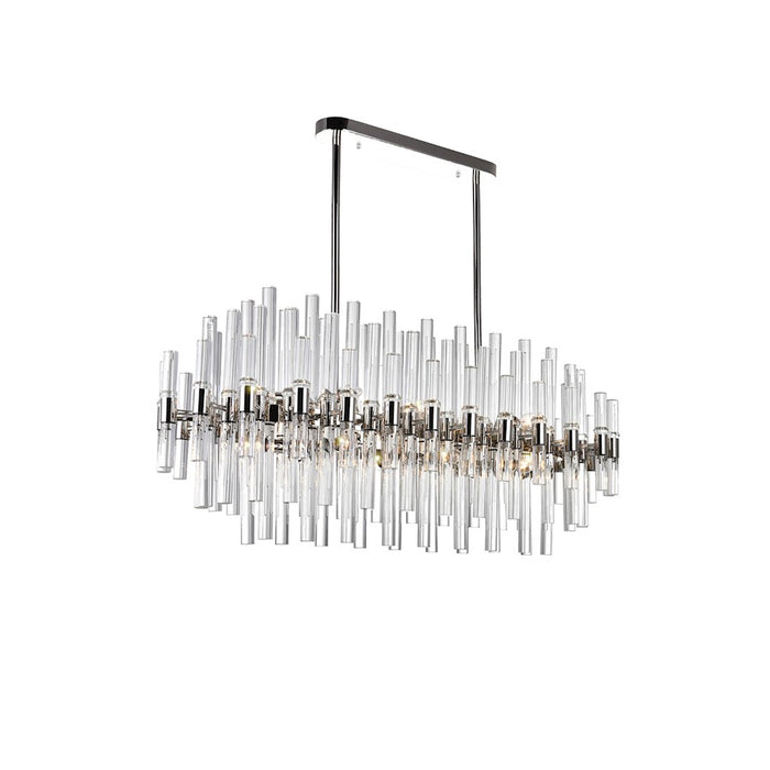 CWI Lighting Miroir 16 Light Chandelier, Polished Nickel/Clear - 1137P40-16-613