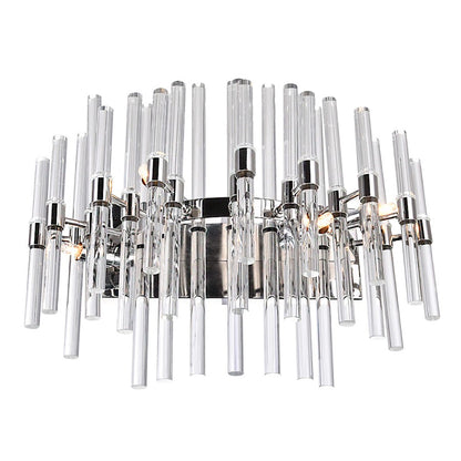 Miroir 4 Light Bathroom Vanity Light, Polished Nickel/Clear