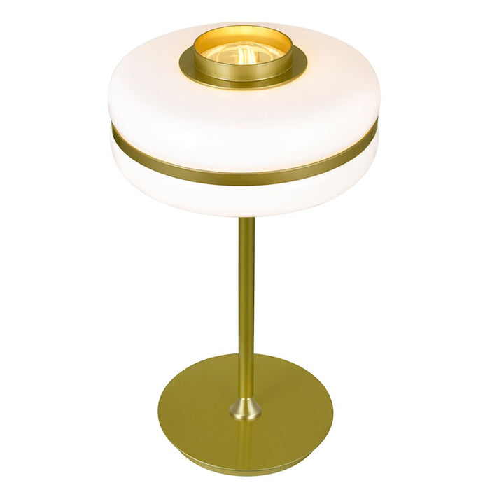 CWI Lighting Elementary 1 Light Table Lamp, Pearl Gold/White