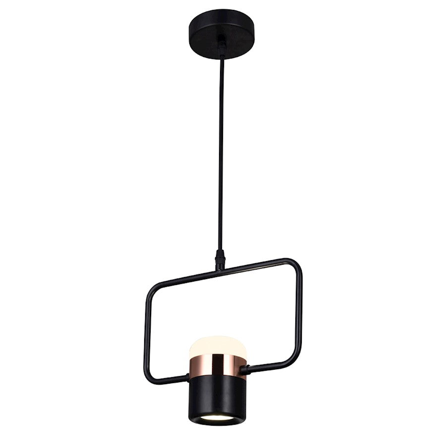 10" Down Mini Pendant, Black