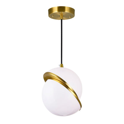 CWI Lighting Gemini 1 Light Mini Pendant, Brass - 1148P10-1-624