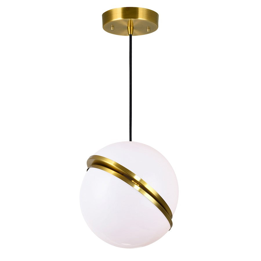 1 Light Mini Pendant, Brass