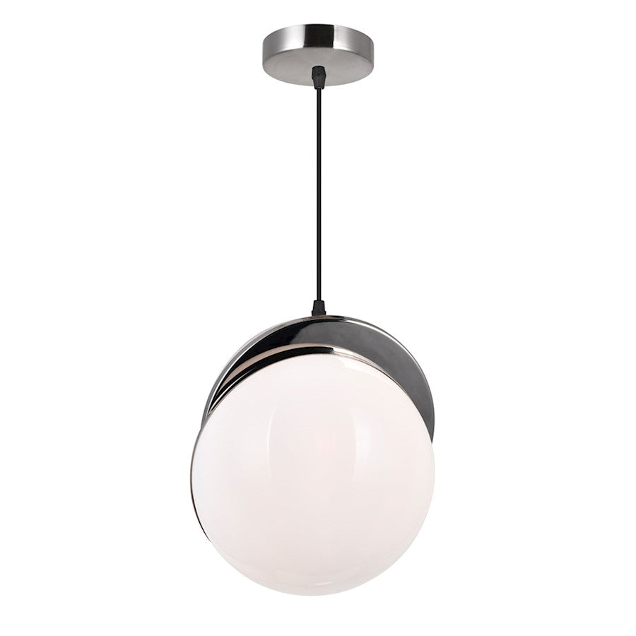 1 Light Pendant, Polished Nickel