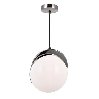 1 Light Pendant, Polished Nickel